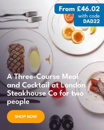 Three Course Meal with Cocktails for Two at London Steakhouse Co