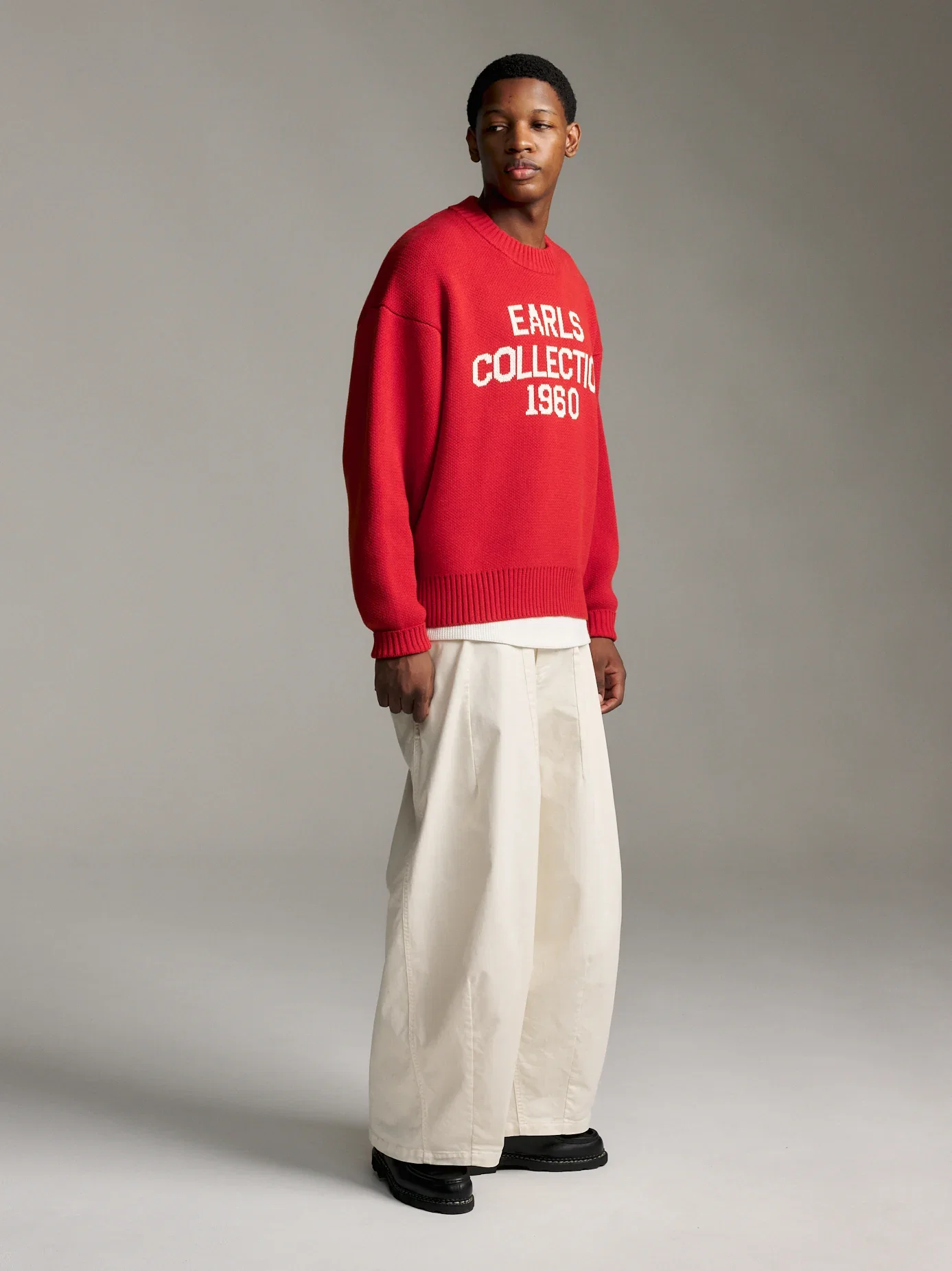 Image of Association Knit - Brick/Cream