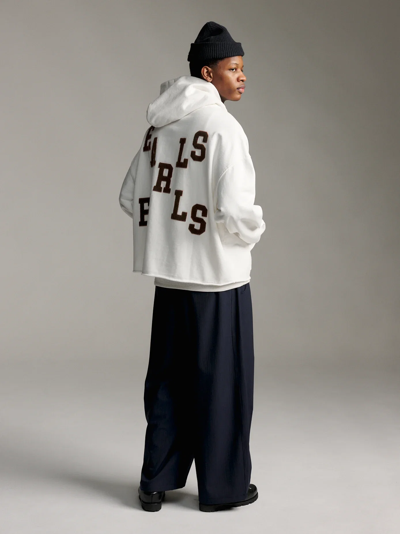 Image of Felt Hood - White