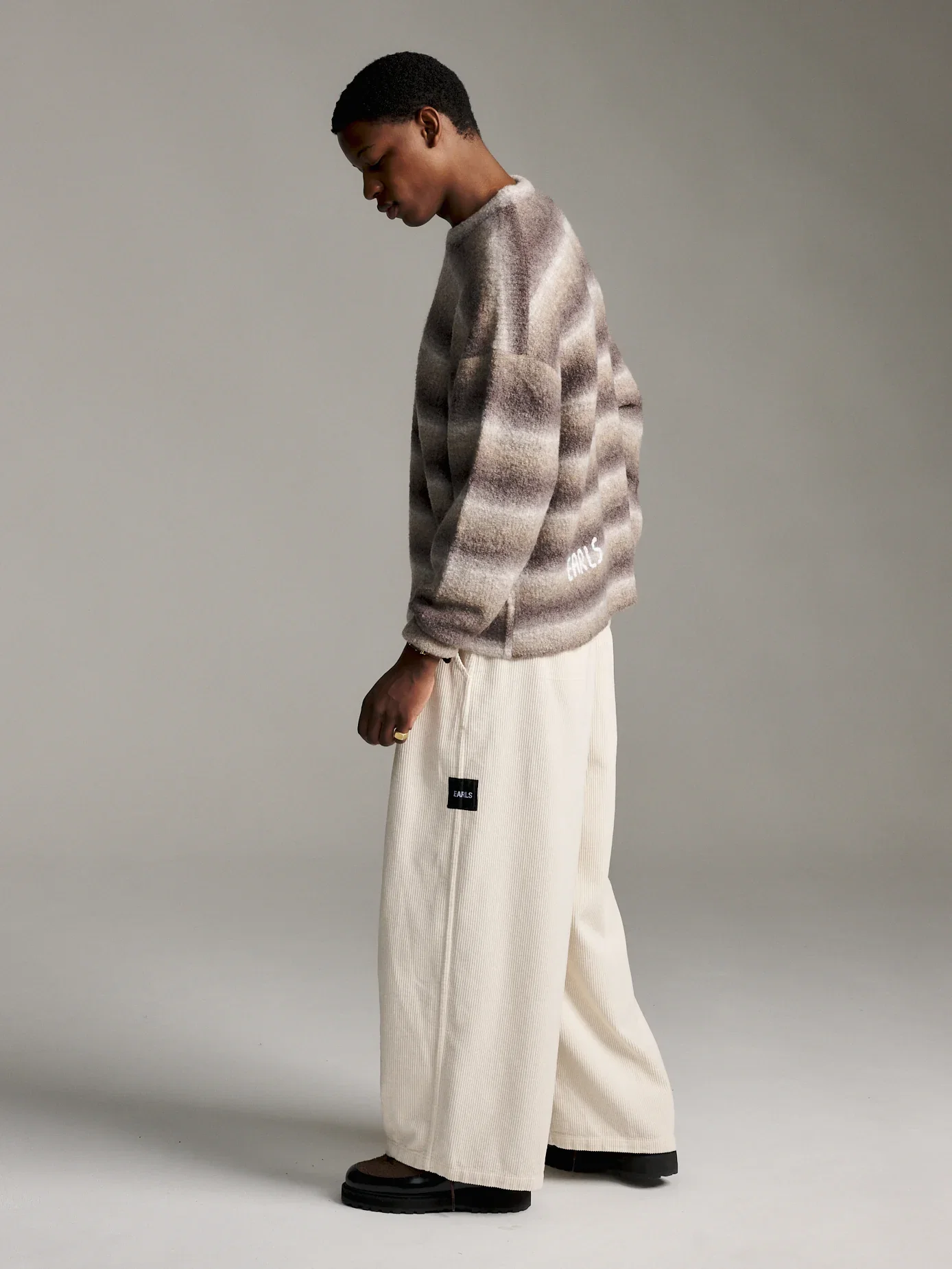 Image of Ombre Knit Crew - Brown