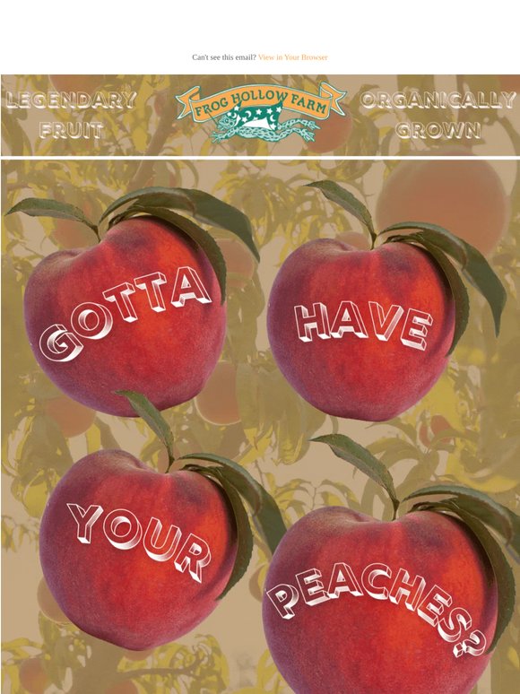 Sweet Peaches are Coming Your Way! 🍑