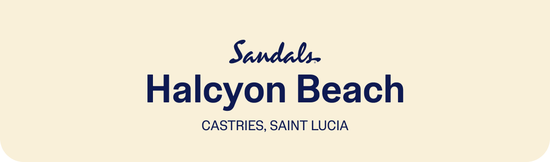Sandals Halcyon Beach