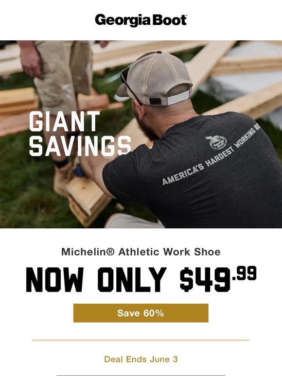 Monday Giant Value Sale - $49.99 Michelin Athletic Shoes!