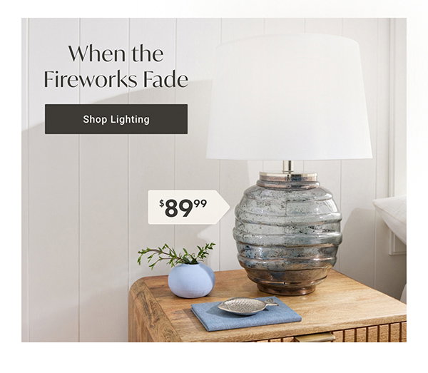 When the Fireworks Fade - Shop Lighting