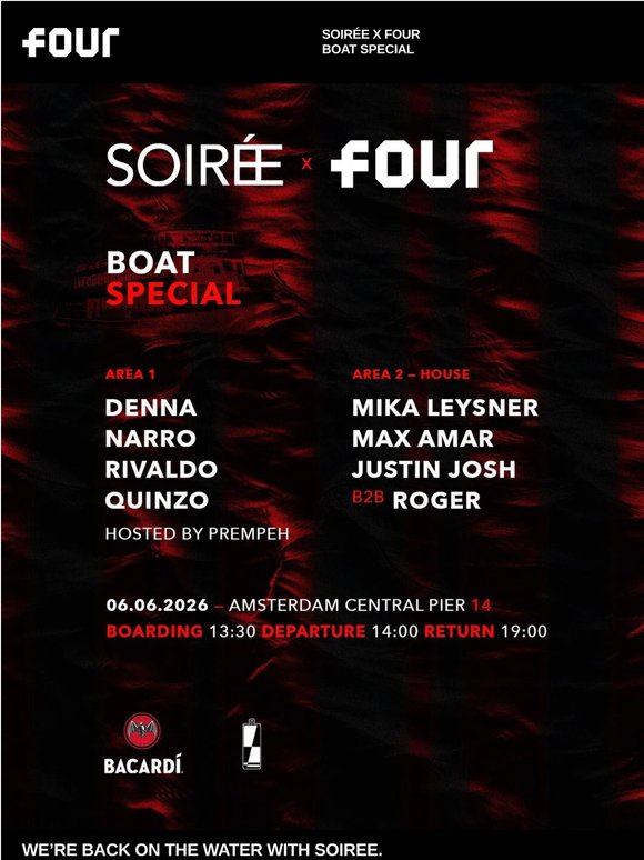 We’re back on the water with SOIREE.