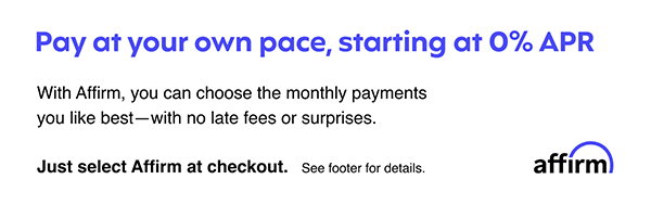 Stress Less and Pay Over Time with Affirm