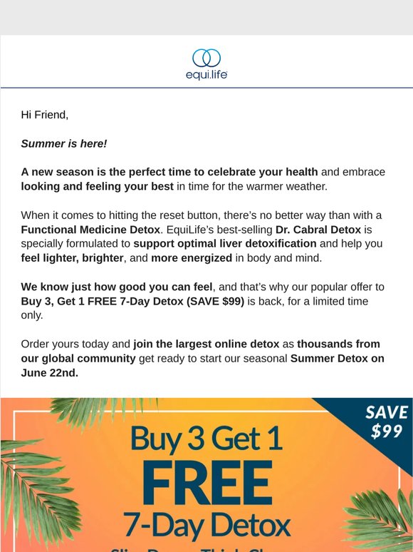 Your FREE Detox is Waiting 🎁 (SAVE $99)