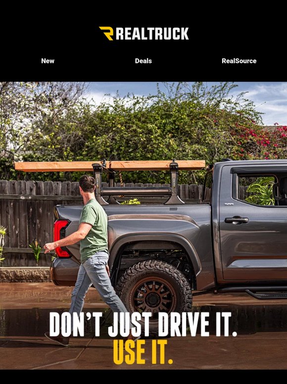 Don't just drive it. Use it.