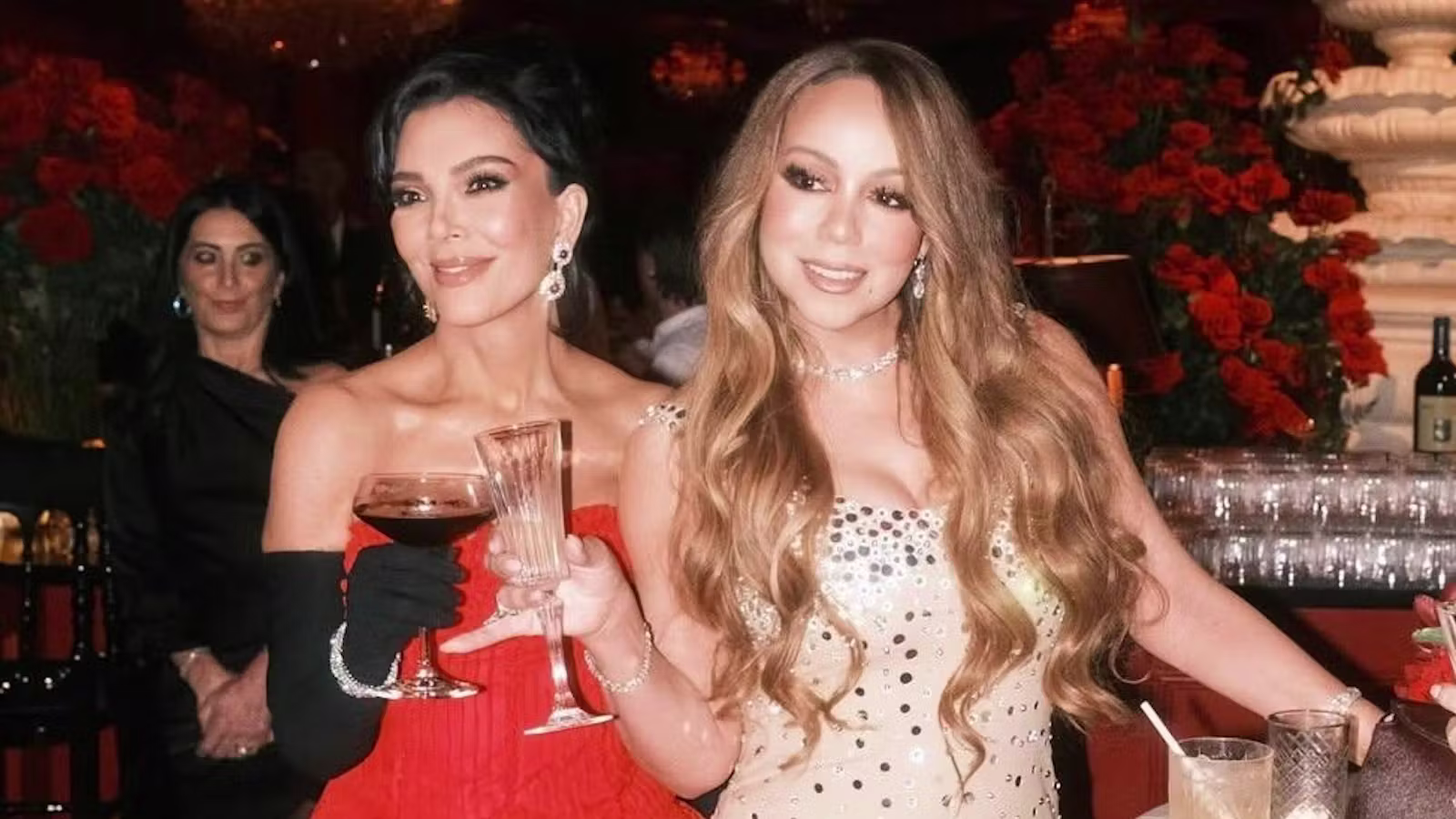 Kris Jenner & Mariah Carey Recreated Their Outfits From Jenner's 70th Birthday