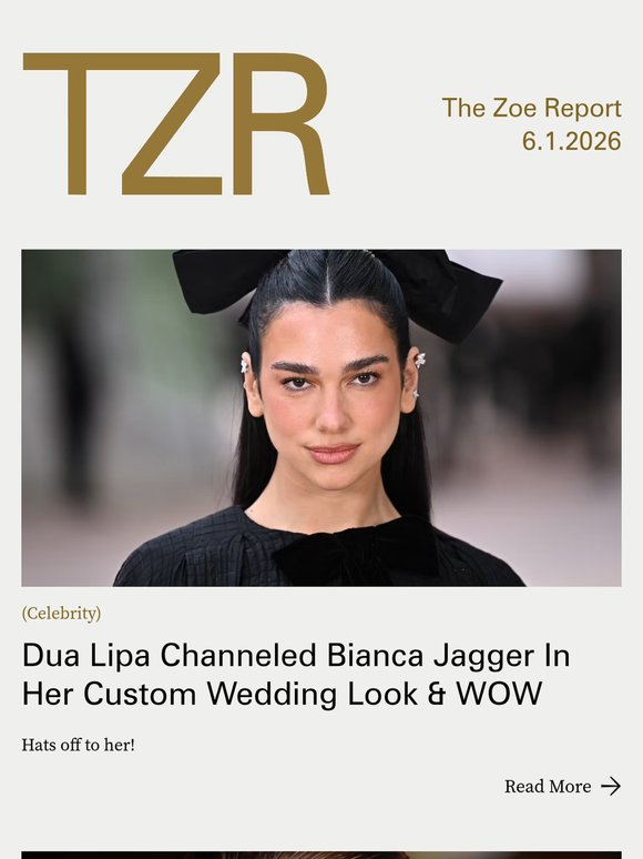 Dua Lipa Channeled Bianca Jagger In Her Custom Wedding Look & WOW