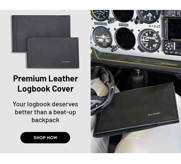 Sporty’s Premium Leather Logbook Cover
