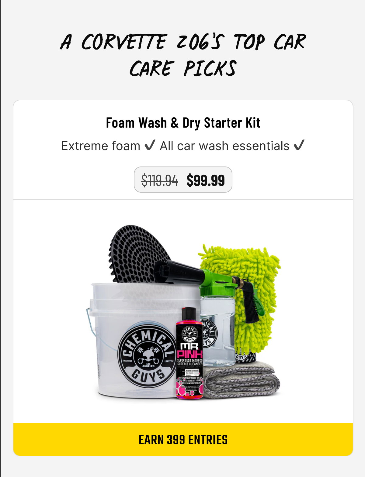 Foam Wash & Dry Starter Kit