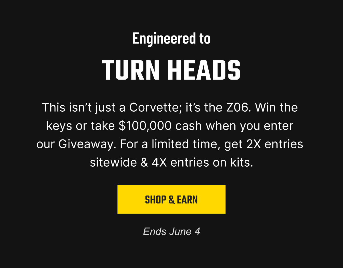 This isn't just a Corvette; it's the Z06. Win the keys or take $100,000 cash when you enter our Giveaway.