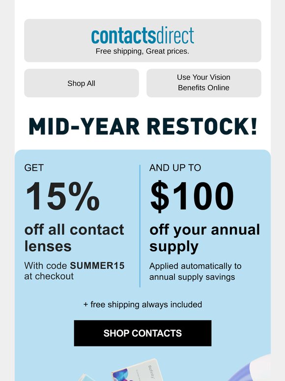 Mid-year restock time