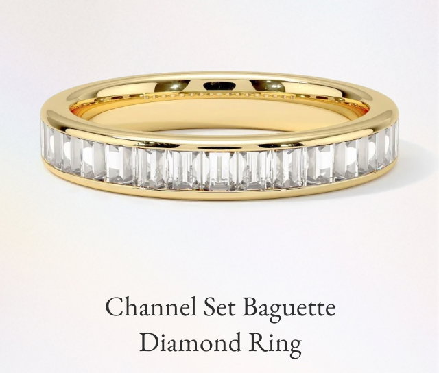 Channel Set Baguette Diamond Ring