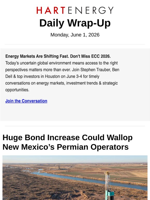 Huge Bond Increase Could Wallop New Mexico’s Permian Operators; Iron Oak Scales Proppant Capacity in Midcon, Eagle Ford