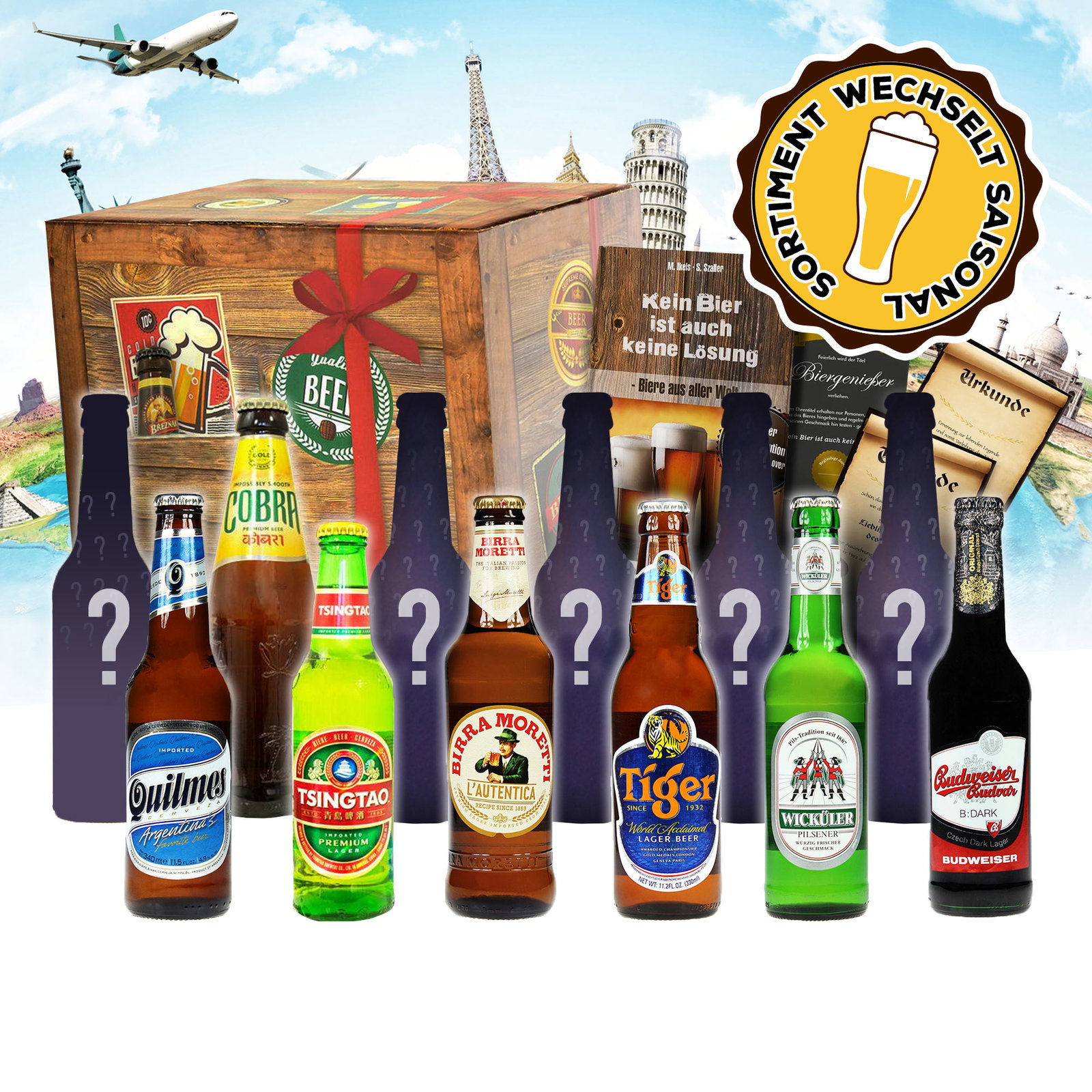 Image of Bier Weltreise XL - 12er Geschenkbox