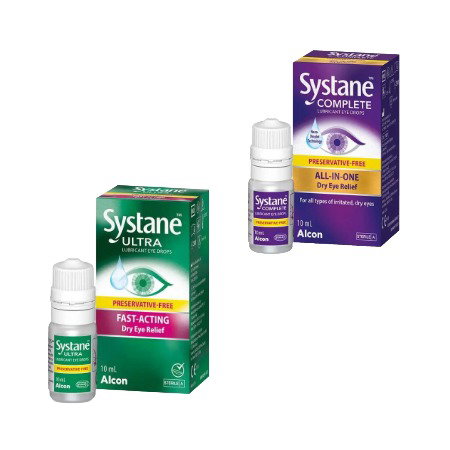 Systane Preservative Free Lubricant Eye Drops 10ml range