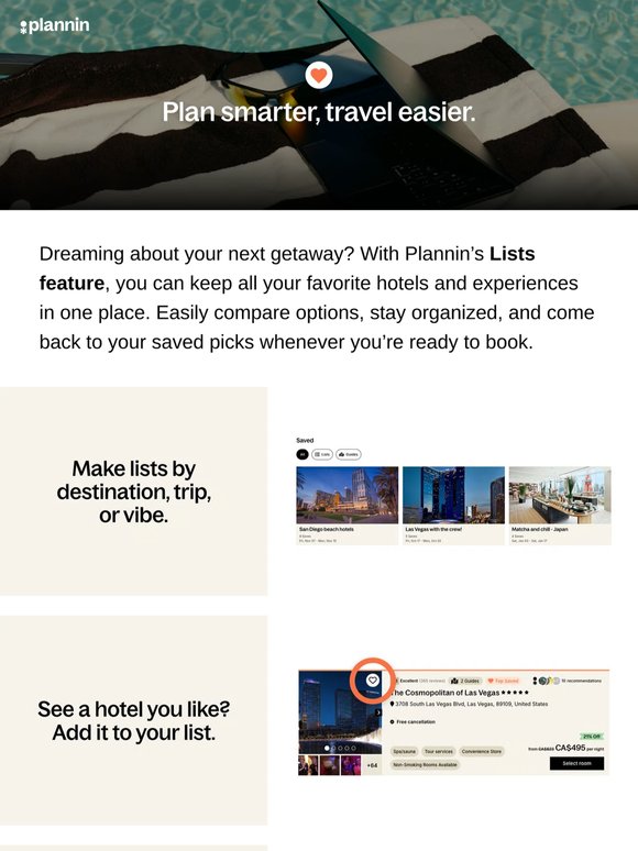 Travel planning made easier.