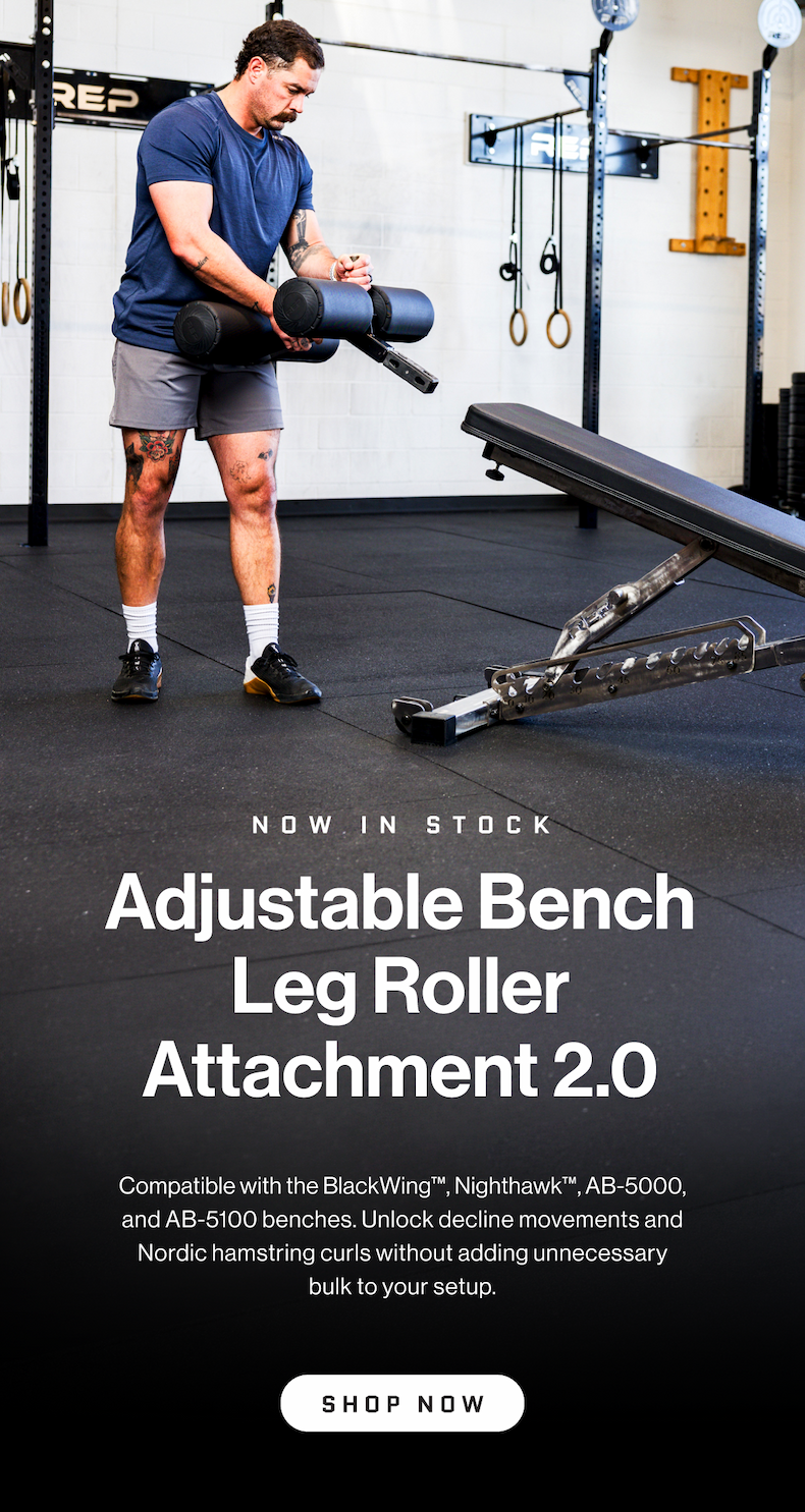 Now in Stock - Adjustable Bench Leg Roller Attachment 2.0