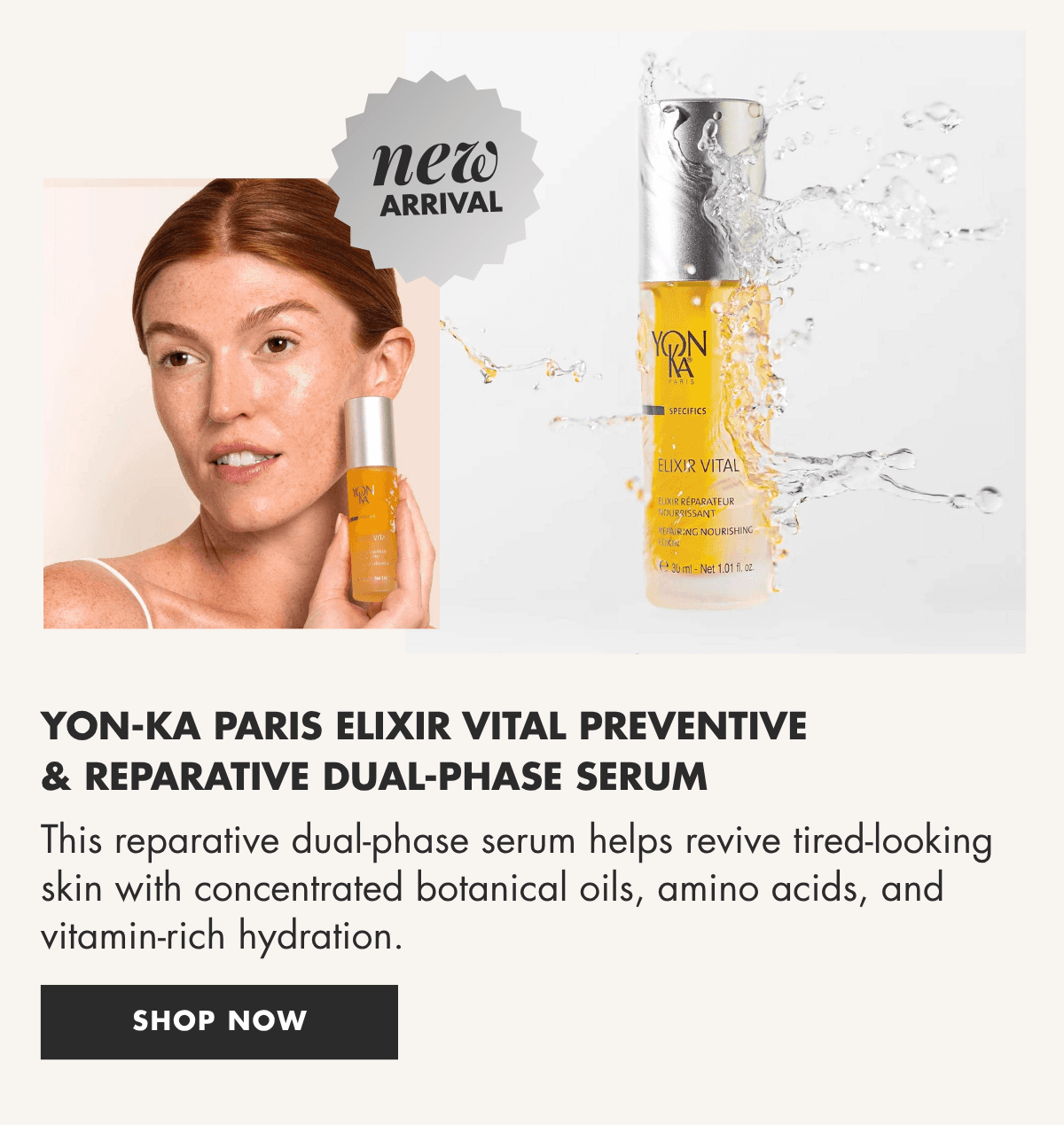Shop Yon-ka Paris Elixir Vital Preventive & Reparative Dual-Phase Serum