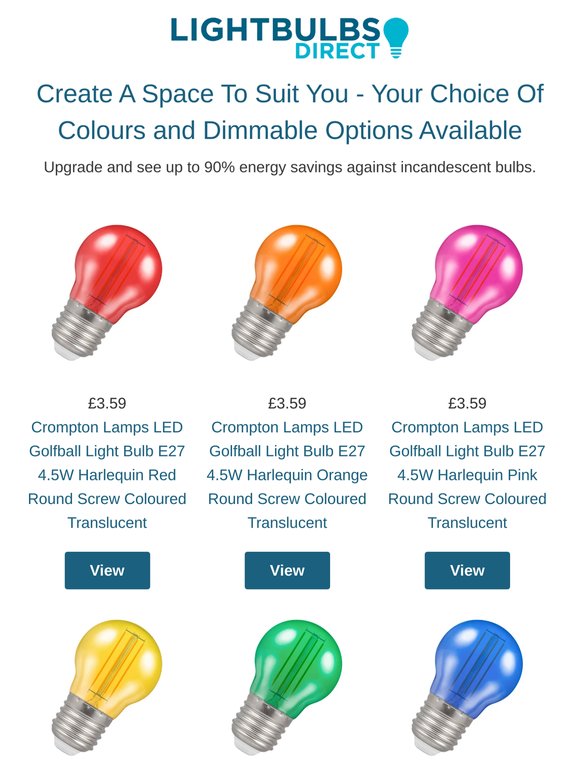 More energy savings with thermal plastic bulbs