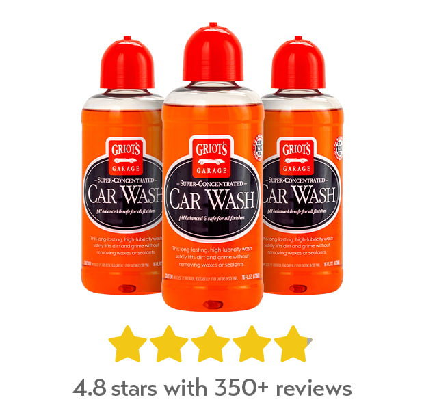 4.8 stars with 350+ reviews: Super Concentrated Car Wash 16oz