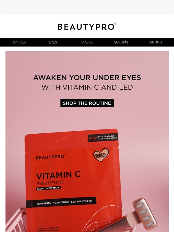 Let's awaken your under eyes —