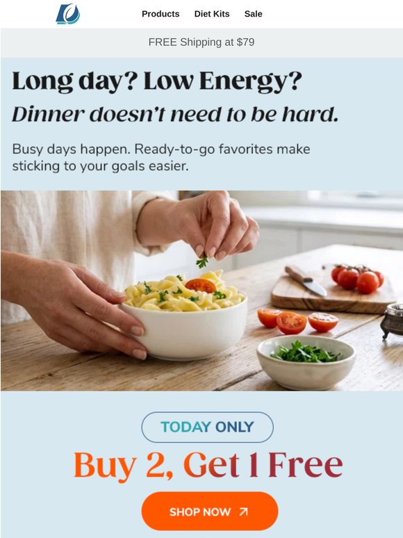 Buy 2, Get 1 FREE — Meals Just Got Easier