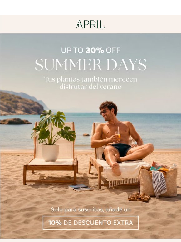 Summer Days 🌴 -30% en plantas naturales