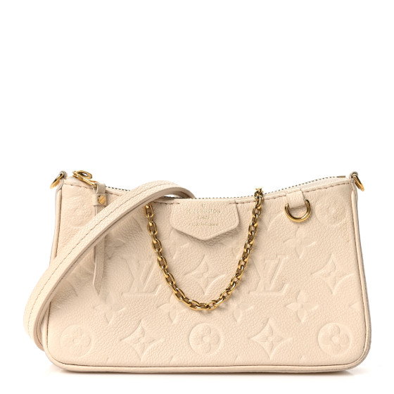 LOUIS VUITTON Empreinte Easy Pouch On Strap Cream
