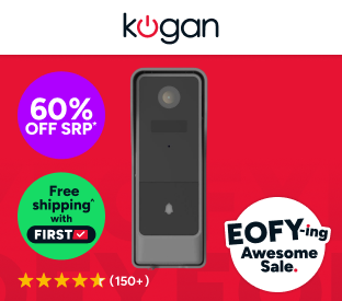 Kogan SmarterHome™ Security Camera Video Doorbell 3 Pro Product Image