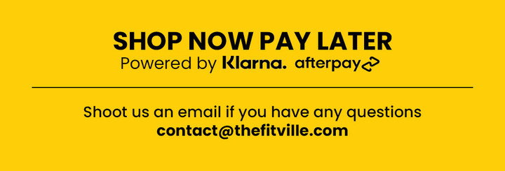 SHOP NOW PAY LATER Powered by Klarna. Shoot us an email if you have any questions contact@thefitville.com