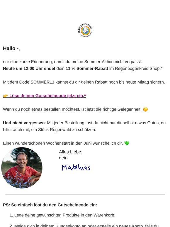 Nur noch bis 12 Uhr  ☀️