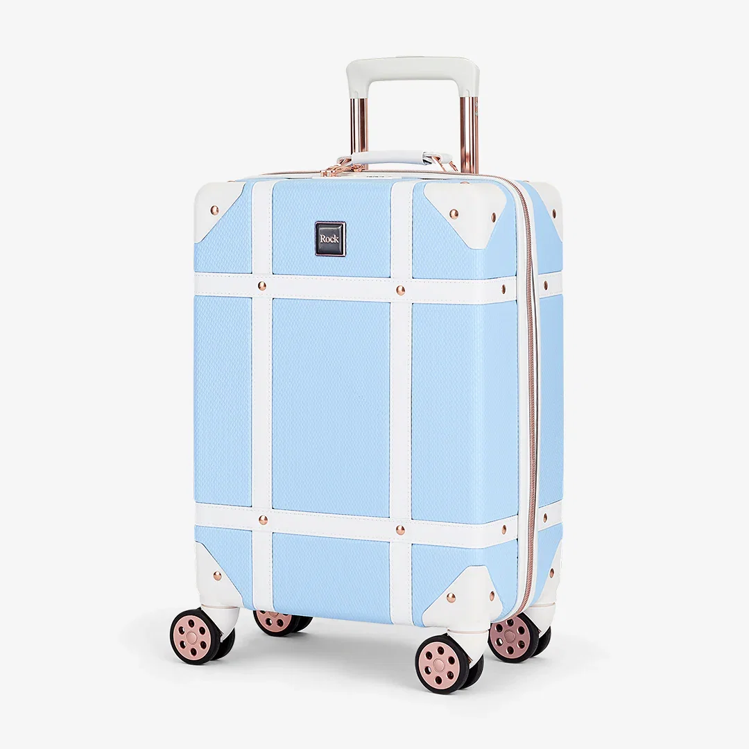 Image of Vintage Small Suitcase in Sky Blue