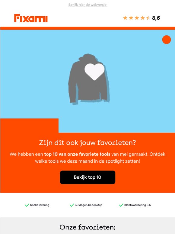 Onze top 10 favoriete tools van de maand