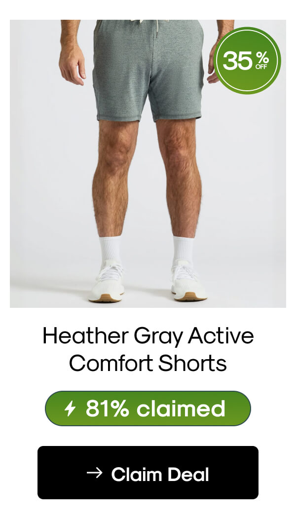 Heather Gray Active Comfort Shorts