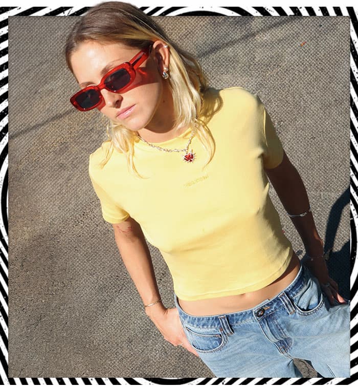 Camiseta crop top Volcomstone Tight - Sunburst