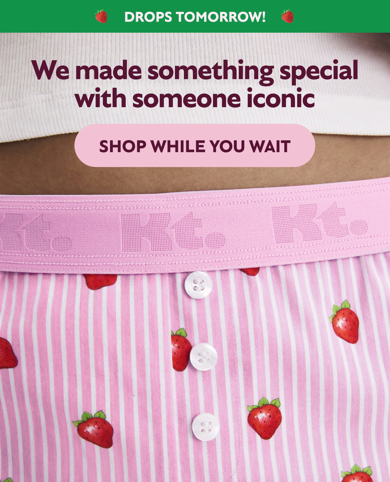 We made something special with someone iconic. Shop while you wait. Drops tomorrow!