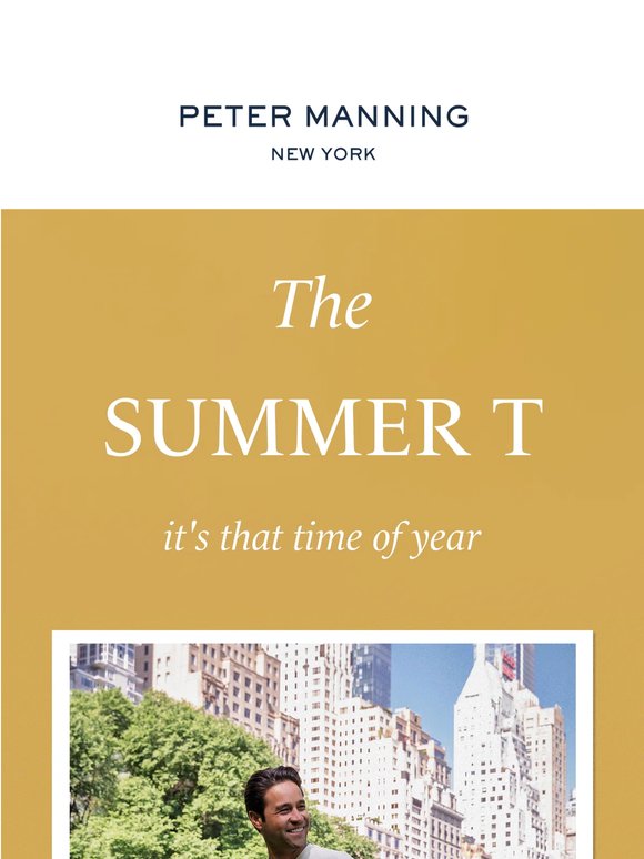 The Summer T, it's that time of year (finally) ☀️