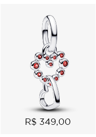 Charm Prata Pendente Coracoes Conectados