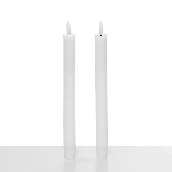 2 x Real Wax LED Dinner Candle 24.5cm