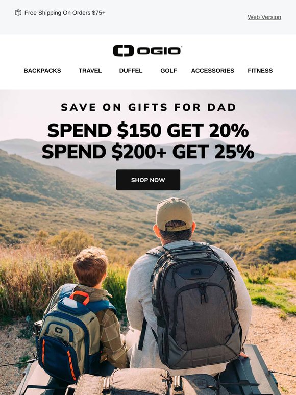 Gifts For Dad + 20% Off Your Order
