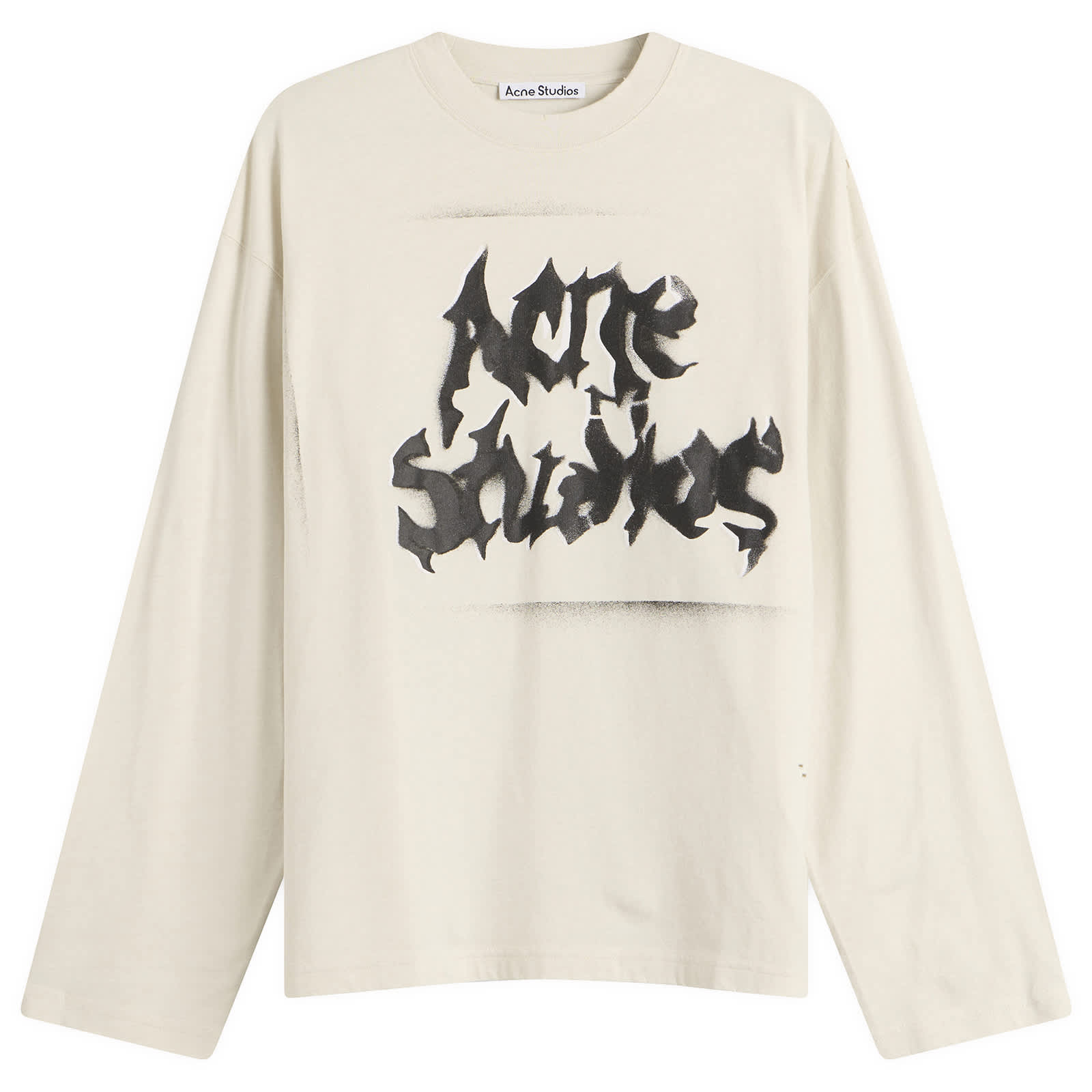 Acne Studios Exford Long Sleeve Goth Logo T-Shirt