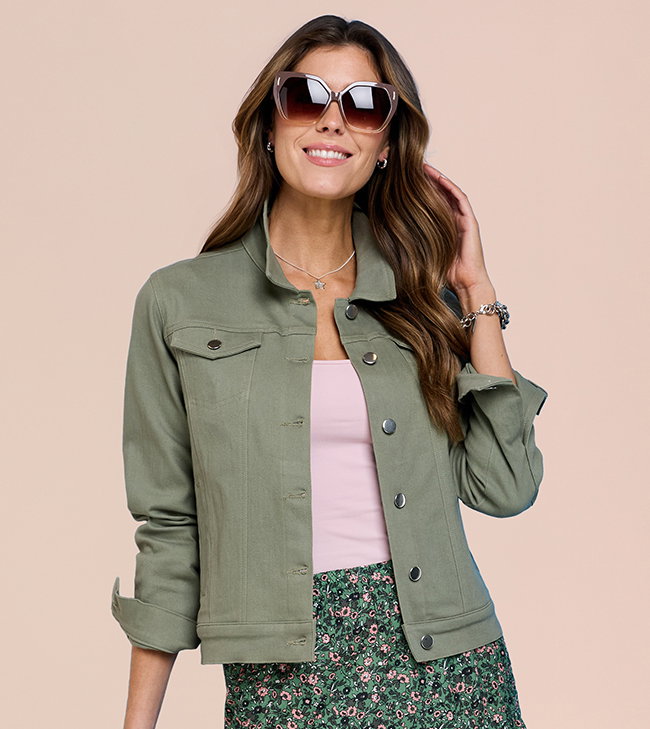Stretch Cotton Western Style Jacket - LA496