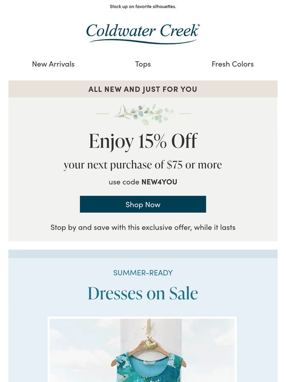 Dresses: Summery & on Sale