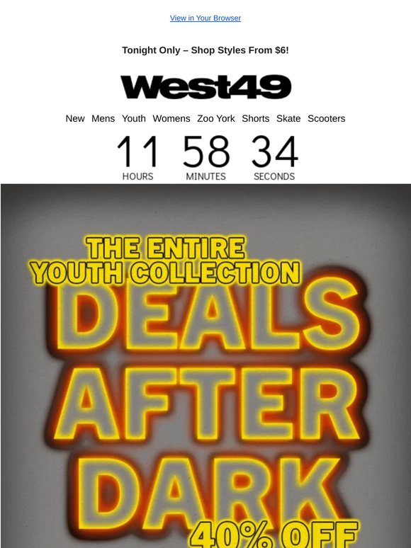 👉 It’s ON: 40% OFF All Youth Styles!