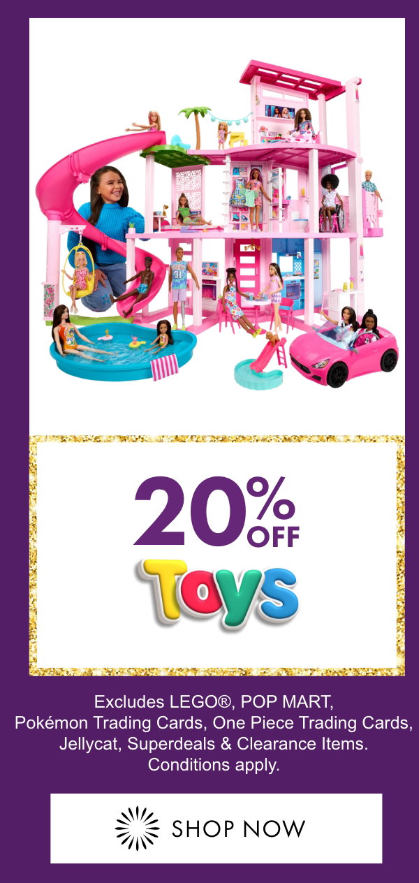 20% OFF Toys