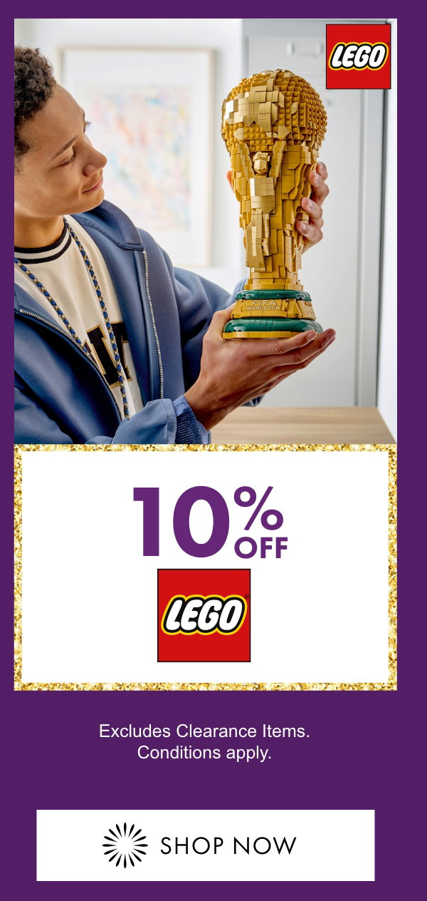 10% OFF Lego