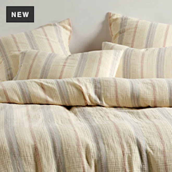 Linen House Coolum Silver Duvet Cover Set
